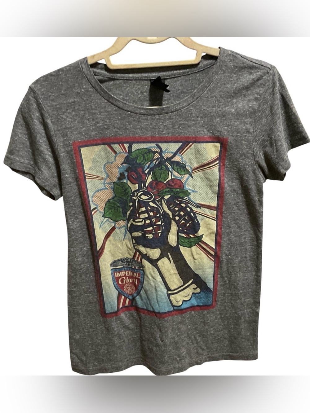 Vintage Obey Imperial Glory Printed Shirt Size M American Arms Ind Y2K unisex